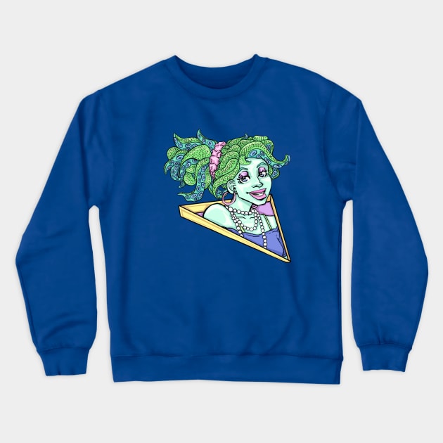 80s Alien girl Crewneck Sweatshirt by Newtegan